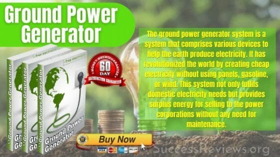 Ground Power Generator Save Energy Save Money